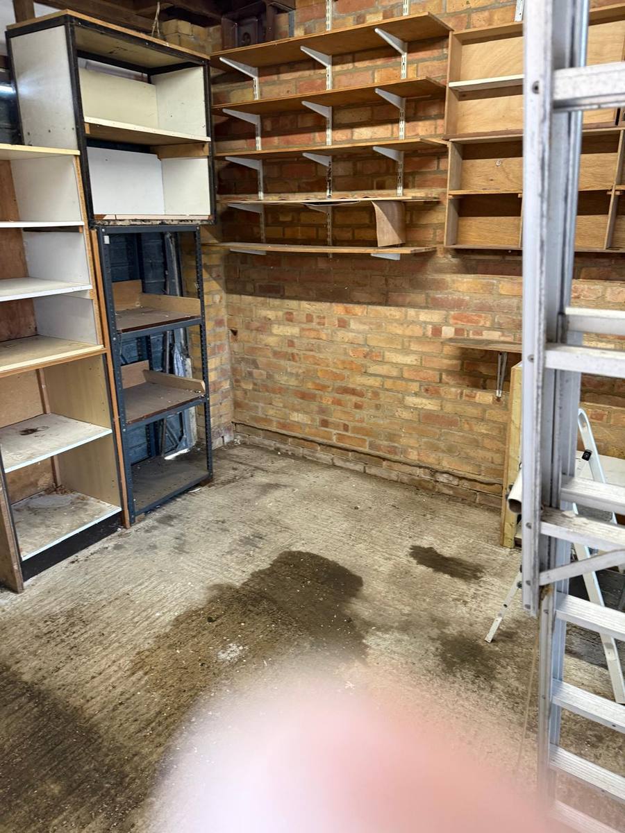 Cleared shed after clearance