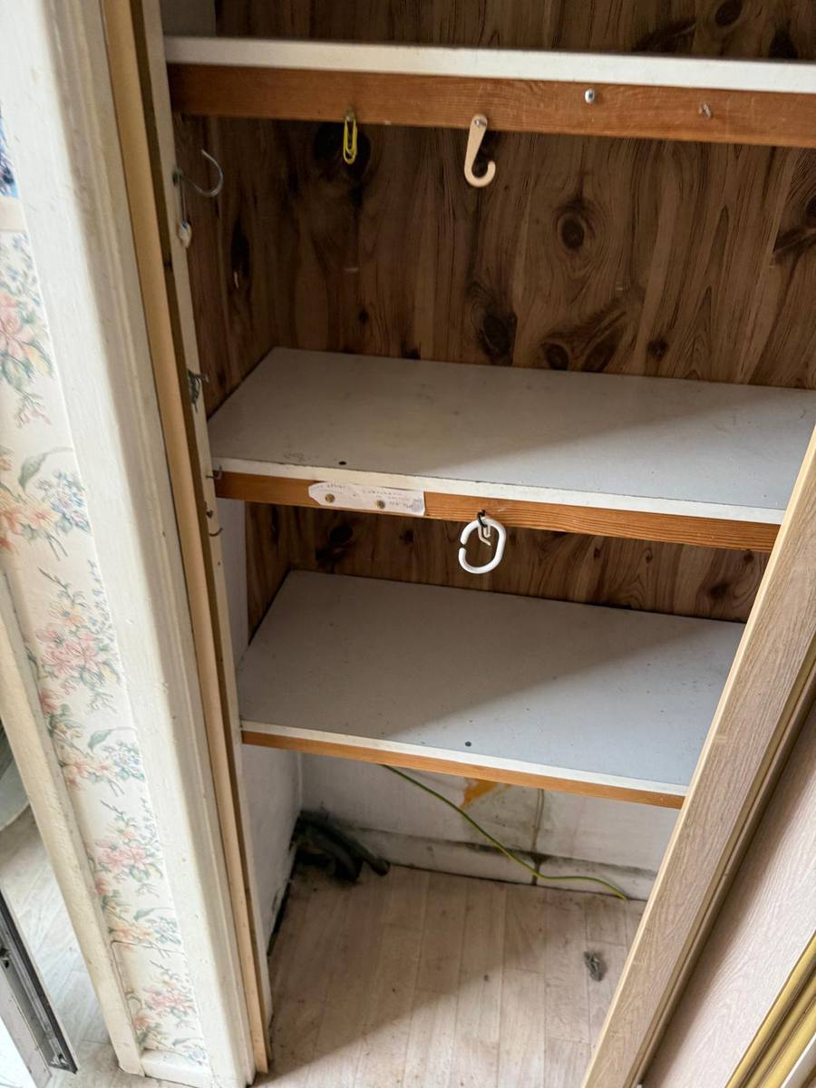 Cleared wardrobe after clearance
